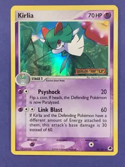 Pokemon TCG Kirlia 32/101 EX Dragon Frontiers Holo Uncommon STAMPED - Image 1