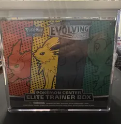 2021 Pokemon SWSH Evolving Skies Sealed Pokemon Center ETB Elite Trainer Box - Image 1