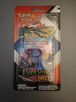 Pokemon TCG: Evolving Skies, Chilling Reign 2-Pack Blister & Pin - NEW - Image 1