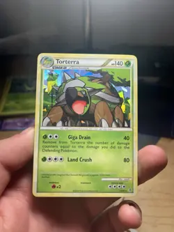 Pokemon TCG Torterra 10/95 Cracked Ice Holo Rare HGSS Unleashed - Image 1