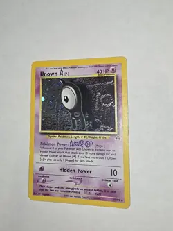 Pokemon Unown 14/75 Neo Revelation Holo 2000 WOTC - Image 1