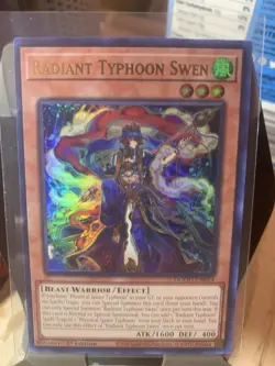 YuGiOh ~ Radiant Typhoon Swen DOOD-EN014 ~ Ultra Rare 1st Edition ~ Pack Fresh - Image 1