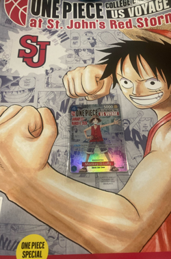 Monkey.D.Luffy P-055 (SEALED) One Piece College Basketball US Voyage + POSTER - Image 1