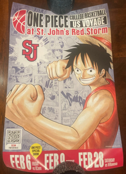Monkey.D.Luffy P-055 (SEALED) One Piece College Basketball US Voyage + POSTER - Image 4