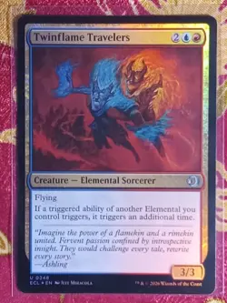FOIL Twinflame Travelers Lorwyn Eclipsed Magic The Gathering MTG Card Sorcerer - Image 1