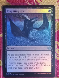 FOIL Requiting Hex Lorwyn Eclipsed Magic The Gathering MTG Card Black Instant - Image 1