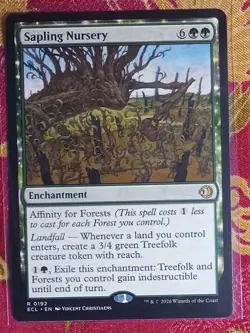 Sapling Nursery Lorwyn Eclipsed Magic The Gathering MTG Rare Card Enchantment - Image 1