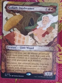 SHOWCASE Goliath Daydreamer Lorwyn Eclipsed Magic The Gathering MTG RARE CARD - Image 1