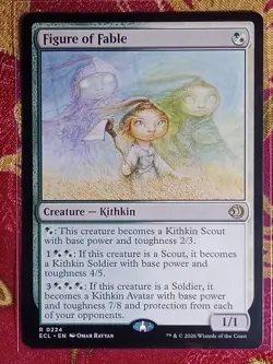 Figure of Fable Lorwyn Eclipsed Magic The Gathering MTG Rare Card Kithkin GW - Image 1