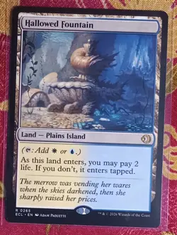 Hallowed Fountain Lorwyn Eclipsed Magic The Gathering MTG Rare Shock land Card - Image 1
