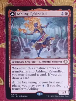 Ashling, Rekindled / Ashling, Rimebound Lorwyn Eclipsed MTG CCG rare card Legend - Image 1