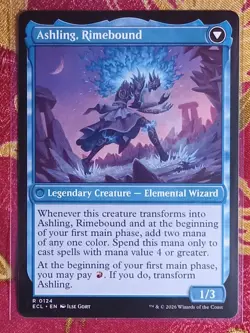 Ashling, Rekindled / Ashling, Rimebound Lorwyn Eclipsed MTG CCG rare card Legend - Image 2