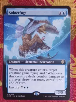 Extended Subterfuge Lorwyn Eclipsed Magic The Gathering MTG Borderless Blue Card - Image 1
