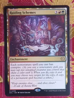 Raiding Schemes Lorwyn Eclipsed Magic The Gathering MTG RARE CARD Enchantment - Image 1