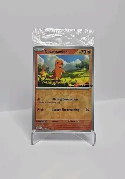 Charmander 004/165 Sealed EB Games Stamped Promo Reverse Holo 151 Pokemon Card - Image 1