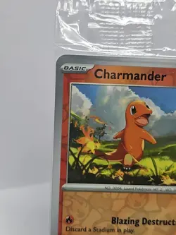 Charmander 004/165 Sealed EB Games Stamped Promo Reverse Holo 151 Pokemon Card - Image 2