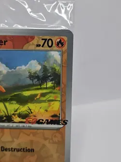 Charmander 004/165 Sealed EB Games Stamped Promo Reverse Holo 151 Pokemon Card - Image 3