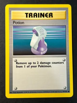 Potion 94/102 4th Print Base Set Common Pokemon Card - B Near Mint - Image 1