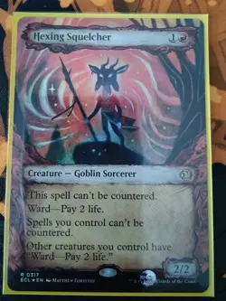 MTG - Hexing Squelcher - Lorwyn Eclipsed (ECL 317) Showcase ✨FOIL✨ - Image 1