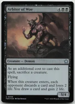 Arbiter of Woe FOIL Uncommon Foundations LP MTG - Image 1