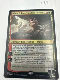 1x MTG Minsc & Boo, Timeless Heroes (Foil) - Battle for Baldur's Gate (CLB) #285 - Image 2