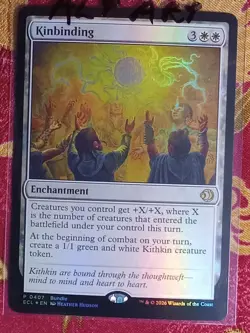FOIL ALTERNATIVE ART PROMO Kinbinding Lorwyn Eclipsed Magic The Gathering MTG - Image 1