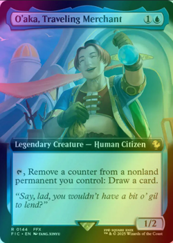 O'aka, Traveling Merchant Extended Art Foil - FIC 0144 NM - MTG Magic - Image 1