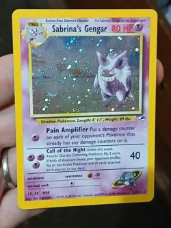 Pokemon TCG Sabrina's Gengar Gym Challenge Holo with swirl - Image 2
