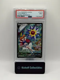 2022 POKEMON SWORD & SHIELD ASTRAL RADIANCE #TG13 FULL ART/STARMIE V PSA 9 - Image 1
