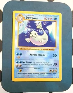 Pokemon Card - Dewgong Base Set (Shadowless) 25/102 Uncommon 1st Edition - Image 1