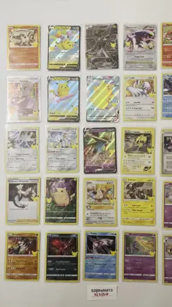 Pokemon Celebrations Lot of 25 Rare Holo Pikachu Zekrom - Image 2