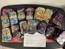 Pokemon OPENED & EMPTY Lot of Mini Tins from the TCG - Great Condition, Unused - Image 1