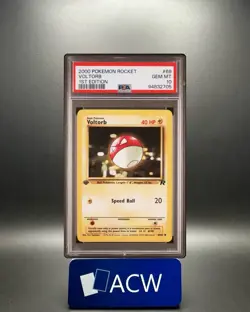 Voltorb - 2000 Team Rocket 🔥 1st Edition PSA 10 🔥 GEM Vintage Pokemon A98 - Image 1