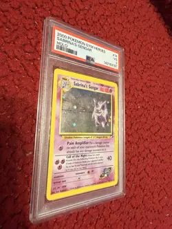 2000 POKEMON GYM HEROS SABRINA’S GENGAR HOLO VG PSA 3 #14 - Image 4