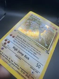 Pokemon Tcg WotC 1st Edition Fossil Rare Holo Hitmonlee 7/62 Foil Card DMG - Image 3