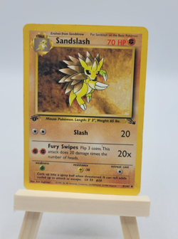 1999 Pokemon TCG Sandslash 1st Edition Fossil 41/62 Uncommon LP - Image 1
