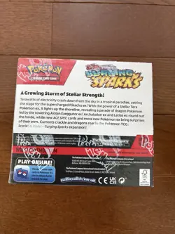 Sealed Pokemon TCG Scarlet & Violet Surging Sparks Booster Display Box - Image 2