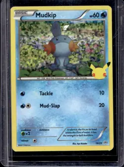 2021 Pokemon McDonald's 25th Anniversary Special Edition Mudkip Foil #19/25 - Image 1