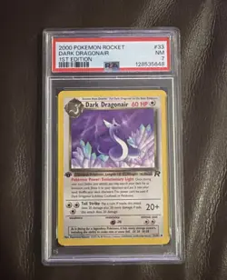 Pokemon Graded Card PSA 7 Dark Dragonaire 1st Edition - Image 1