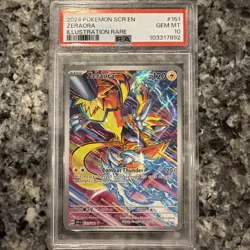 PSA 10 Zeraora Illustration Rare 151/142 Pokemon Stellar Crown IR - Image 1