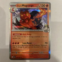 Pokemon TCG Ethan's Magcargo Card 036/182 Destined Rivals Cosmo Holo - Image 1