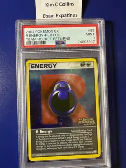 Pokemon R Energy #95 PSA 9 EX Team Rocket Returns Stamped Reverse Holo - Image 1