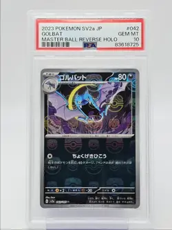 GOLBAT 2023 POKEMON JAPANESE 151 MASTER BALL REVERSE HOLO 042/165 PSA 10 Q0004 - Image 1