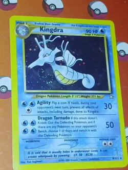 Pokemon Kingdra Neo Genesis TCG Holo Card 8/111 Unlimited Rare LP Condition - Image 1