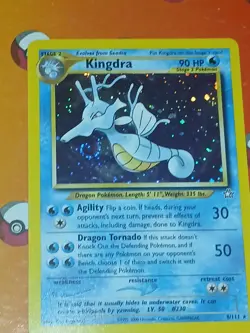 Pokemon Kingdra Neo Genesis TCG Holo Card 8/111 Unlimited Rare LP Condition - Image 3