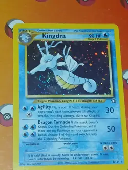 Pokemon Kingdra Neo Genesis TCG Holo Card 8/111 Unlimited Rare LP Condition - Image 4