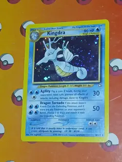 Pokemon Kingdra Neo Genesis TCG Holo Card 8/111 Unlimited Rare LP Condition - Image 5