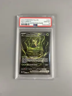 2023 POKEMON PAL EN-PALDEA EVOLVED SPECIAL ILLUSTRATION RARE WO-CHIEN EX PSA 10 - Image 1