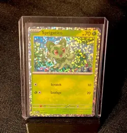 Sprigatito 001/015 McDonald's 2023 Promo Holo Pokemon Card - Image 1