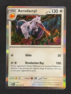 Aerodactyl 142/165 holo ~ Shinji Kanda Art ~ Pokemon 151 - Image 1